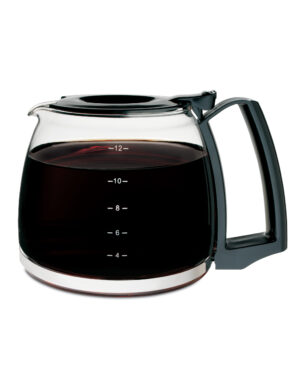 Jarra de repuesto de 12 tazas - Vidrio - Negra