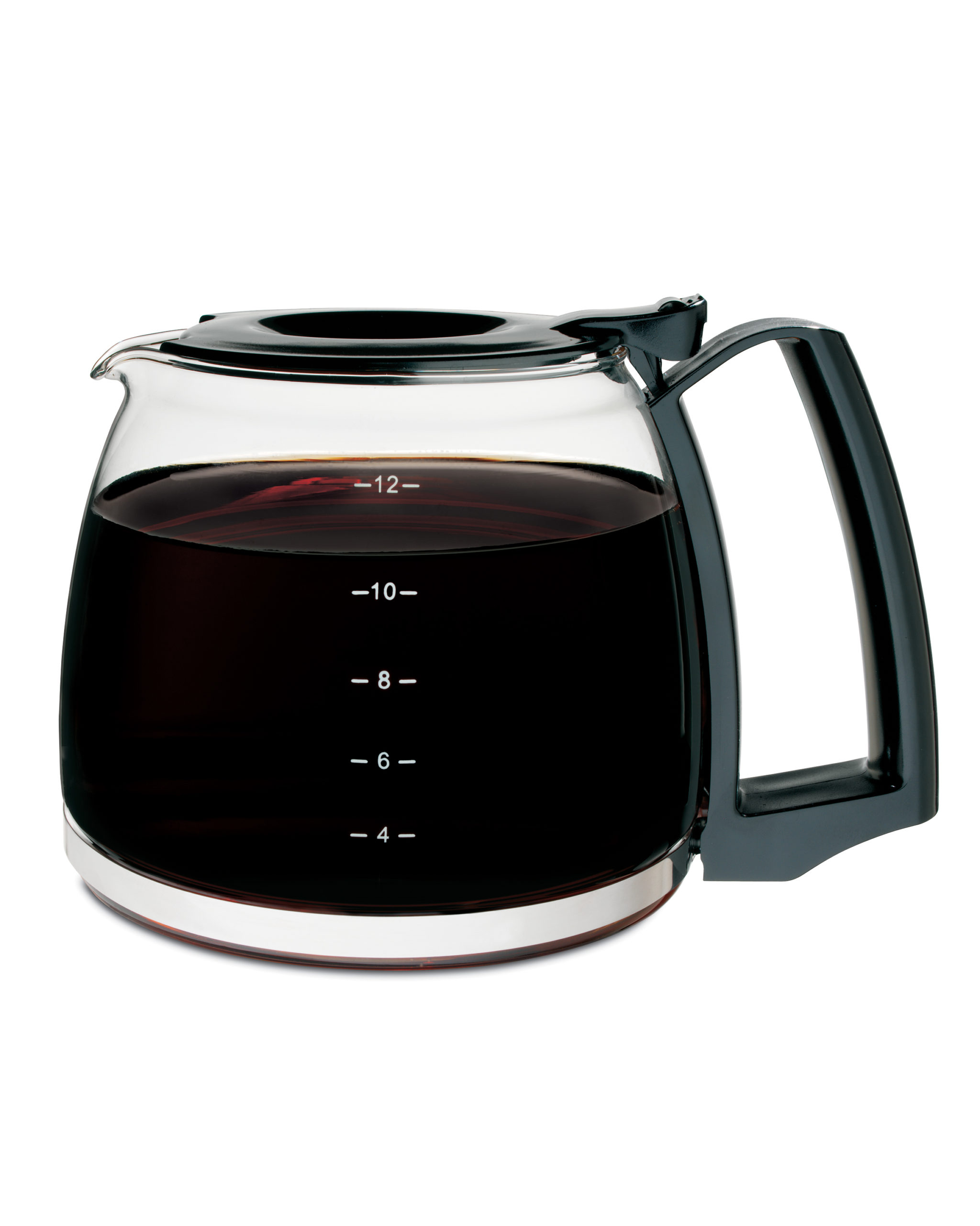 Jarra de repuesto de 12 tazas - Vidrio - Negra