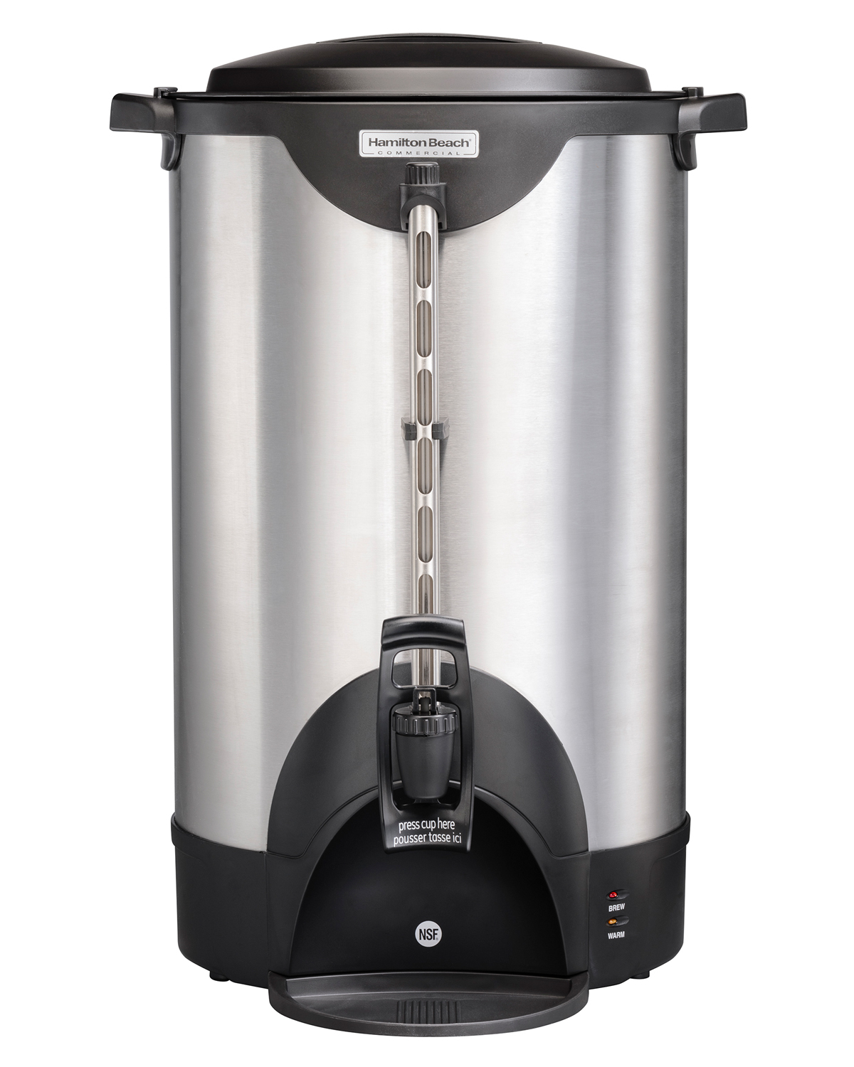 Urna para café de acero inoxidable de 100 tazas